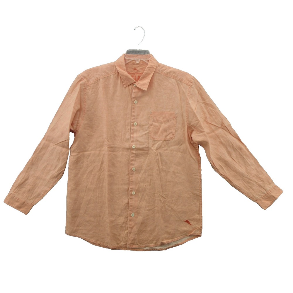 Tommy Bahama Mens Long Sleeve Shirt Large TR310622 Sea Glass Breezer New DEFECT